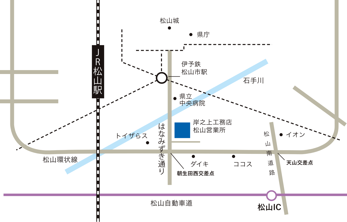 松山営業所地図